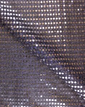 Round Glitter Fabric Silvery - Tissushop